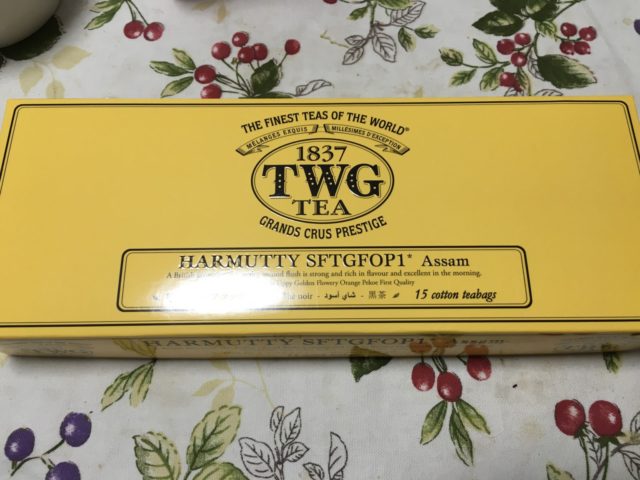 TWGの紅茶を買いました、シンガポールにて